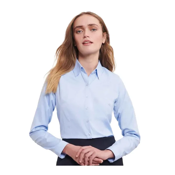 Russell Ladies 962F Herringbone Shirt