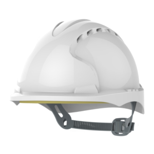 EVO3 Micro Peak Slip Ratchet Safety Helmet - White