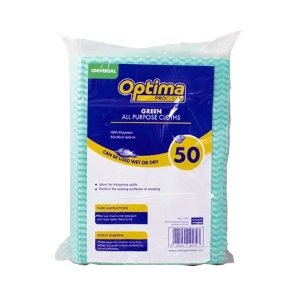 Optima Proclean All Purpose Green Cloths