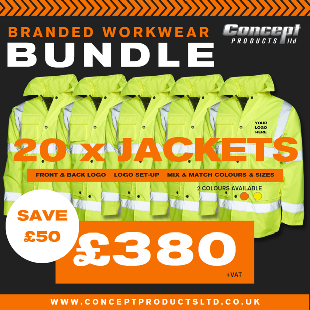 UC803 Hi-Viz Class 3 Jacket x 20