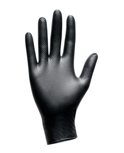 TD05 X-DURA GRIP Black Nitrile Disposable Glove