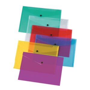 Plastic Doc Folders A4 Assorted colours