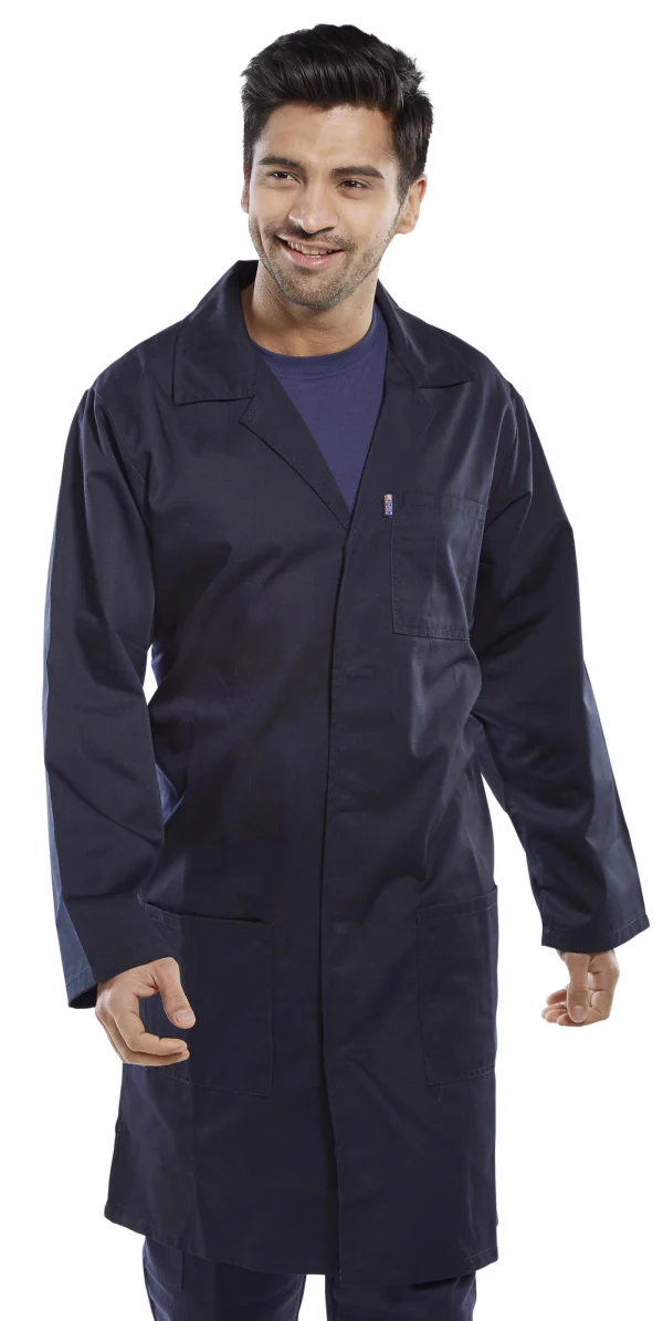 Beeswift Warehouse Coat Navy