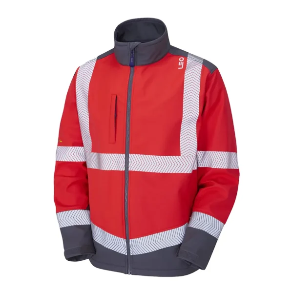 Bowden Ecoviz Softshell Jacket Red